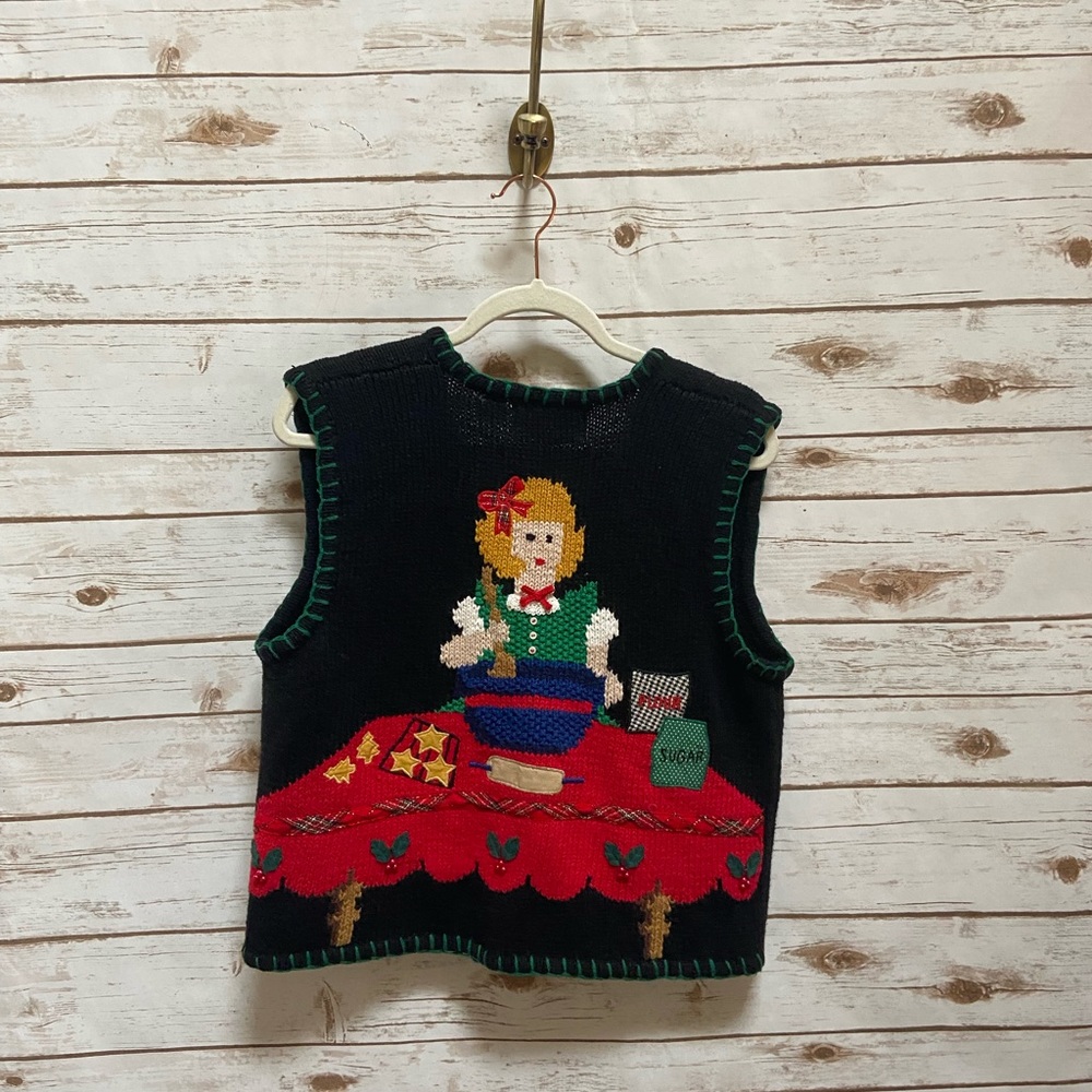 Sharon Young Christmas Vest Size Medium View 3